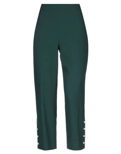 Shop Lela Rose Casual Pants In Green