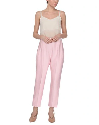 Shop Alexander Mcqueen Woman Pants Pink Size 6 Viscose, Acetate