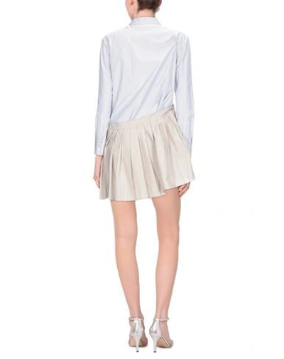 Shop Yohji Yamamoto Short Dresses In Grey