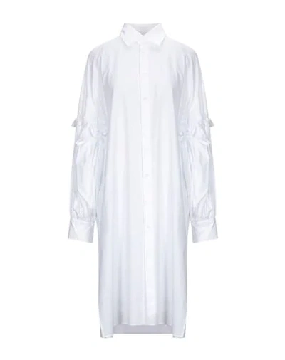 Shop Yohji Yamamoto Knee-length Dresses In White