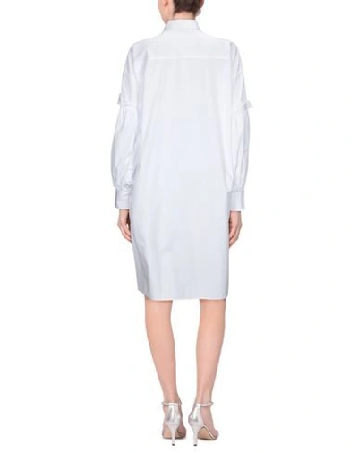 Shop Yohji Yamamoto Knee-length Dresses In White