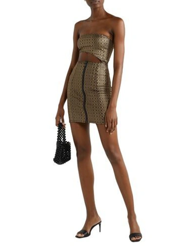 Shop Lisa Marie Fernandez Woman Midi Skirt Gold Size 1 Nylon, Elastane