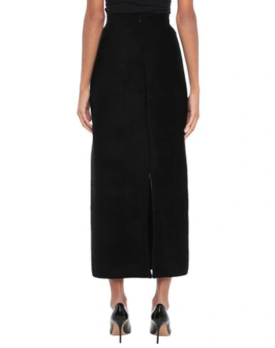 Shop Alaïa Woman Long Skirt Black Size 10 Viscose, Wool, Polyamide, Polyester, Elastane