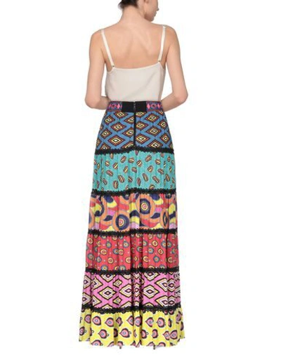 Shop Alice And Olivia Long Skirts In Blue