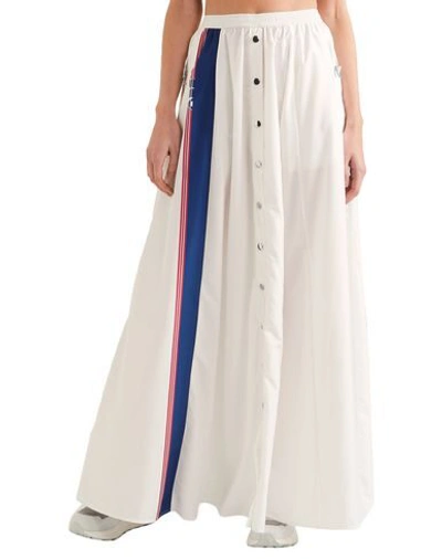 Shop Adam Selman Sport Long Skirts In White