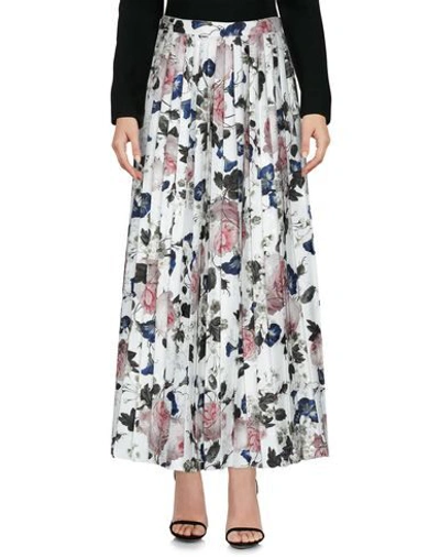 Shop Erdem Long Skirts In White