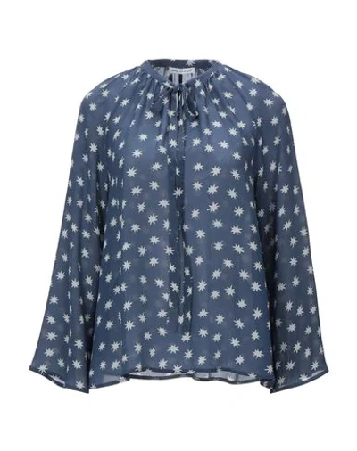 Shop Lily And Lionel Blouse In Blue