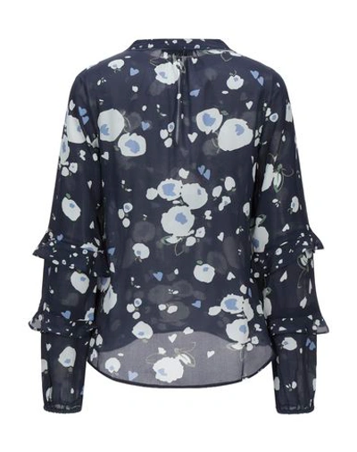 Shop Lily And Lionel Blouse In Dark Blue