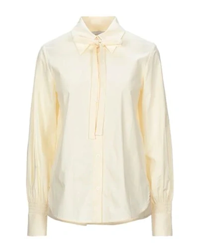 Shop Dondup Shirts In Ivory