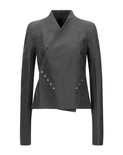 Shop Rick Owens Sartorial Jacket In Lead