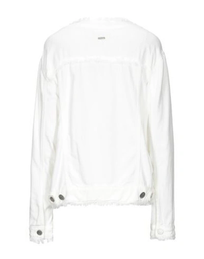 Shop Jeckerson Denim Outerwear In White