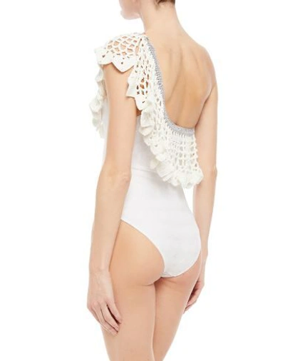 Shop Missoni One-piece Swimsuits In White