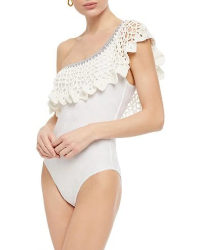 Shop Missoni One-piece Swimsuits In White