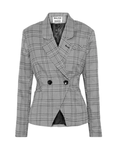 Shop Walter Baker Sartorial Jacket In Grey