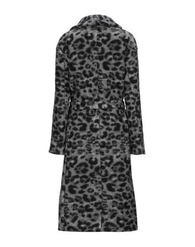 Shop Dondup Woman Coat Grey Size 2 Virgin Wool, Polyester