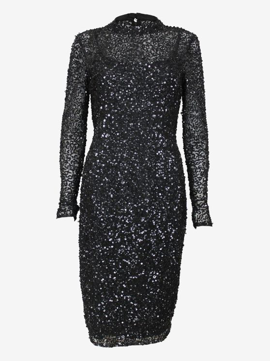 Adrianna Papell Black Sequin Dress | ModeSens