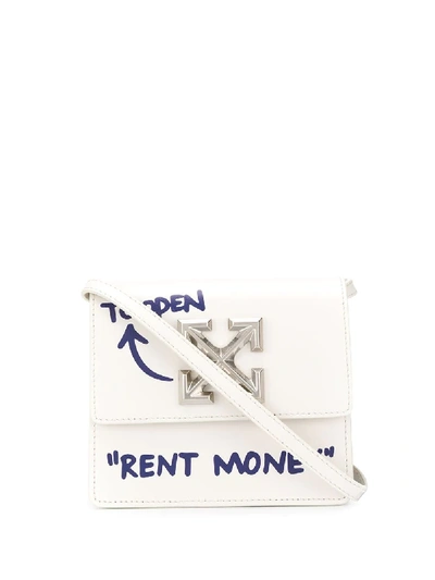Shop Off-white Jitney 0.7 Quote Belt Bag In Neutrals