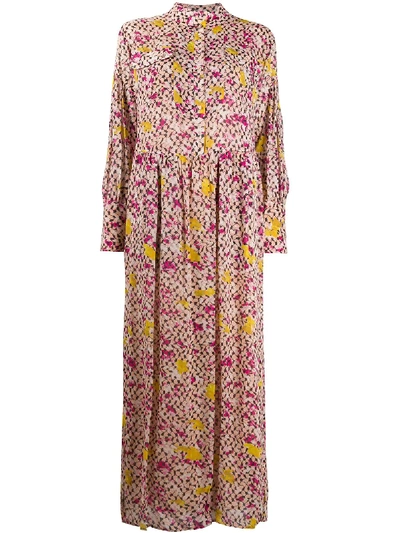 Shop Lala Berlin Floral-print Shirt Dress In Pink