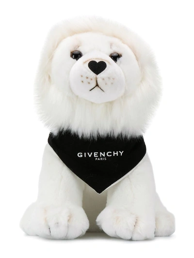 Shop Givenchy Lion Plush Toy In White