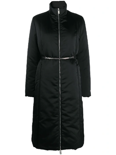 Shop Alyx Padded Chain-embellished Parka In Black