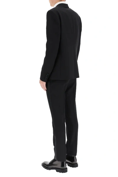 Shop Saint Laurent Tuxedo Suit In Black
