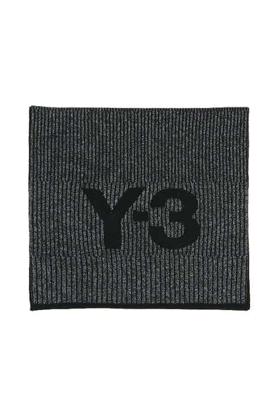 Shop Y-3 Ch1 Reflective Scarf In Black,grey