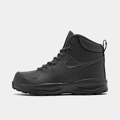 Shop Nike Boys' Big Kids' Manoa Leather Boots In Black