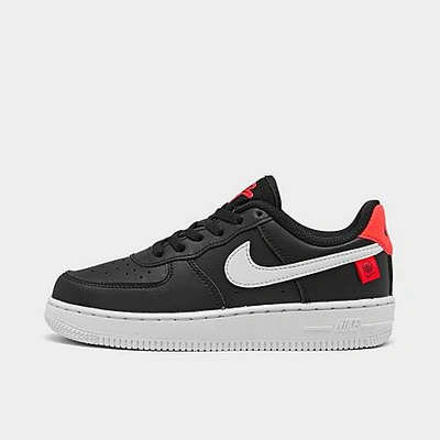 Shop Nike Little Kids' Air Force 1 Worldwide Casual Shoes In Black/white/red
