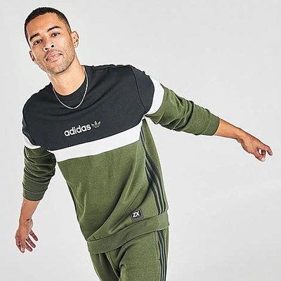 balkon Relatieve grootte Uittrekken Adidas Originals Adidas Men's Originals Nutasca Zx Crewneck Sweatshirt In  Green | ModeSens
