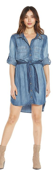 bella dahl denim dress