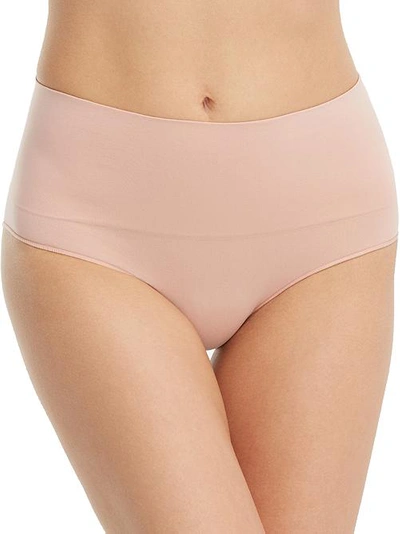 Shop Spanx Everyday Shaping Brief In Vintage Rose