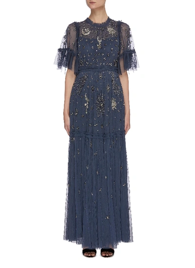 Shop Needle & Thread 'ether' Galaxy Stars Bead Embellished Gown