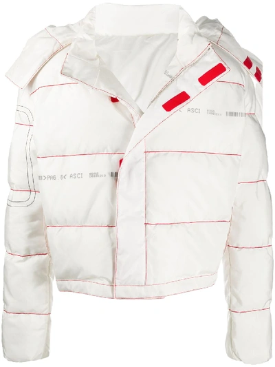 Shop Kanghyuk Readymade Airbag Puffer Jacket In White