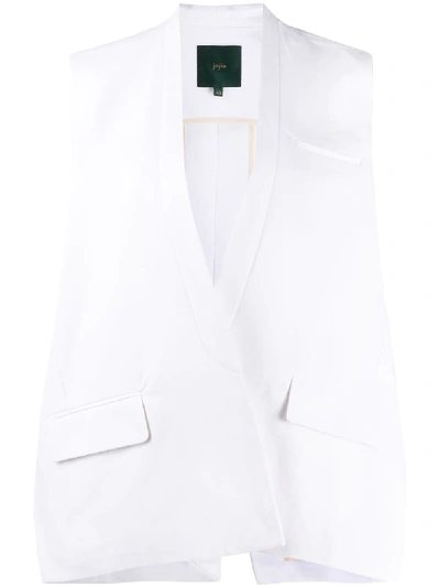 Shop Jejia Oversized Waistcoat In White