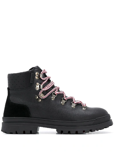Shop Moncler Blanche Ankle Boots In Black