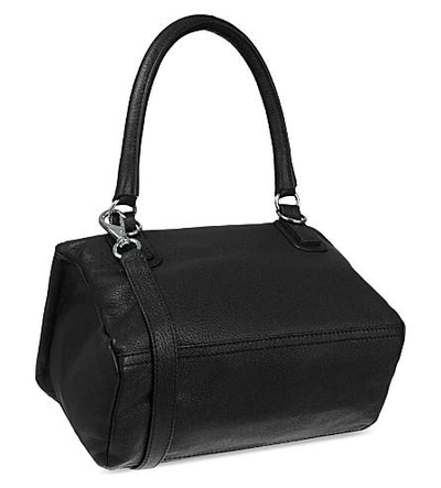 Shop Givenchy Pandora Sugar Leather Shoulder Bag In Black