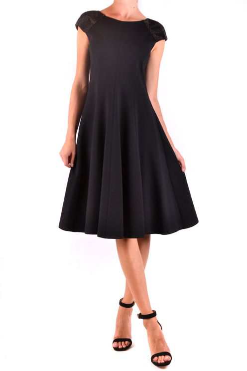 armani collezioni black dress