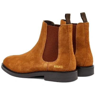 Shop Axel Arigato Suede Chelsea Boot In Brown