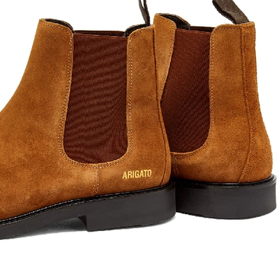 Shop Axel Arigato Suede Chelsea Boot In Brown