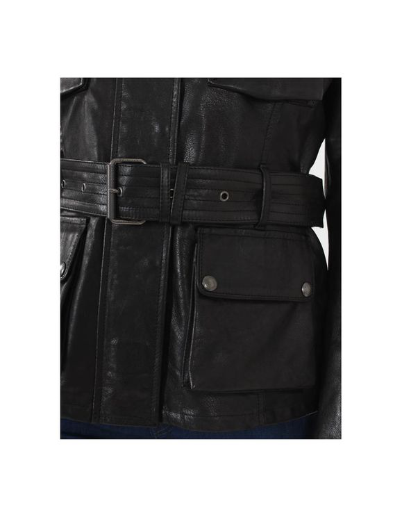 Belstaff Triumph Leather Jacket Colour: Black | ModeSens