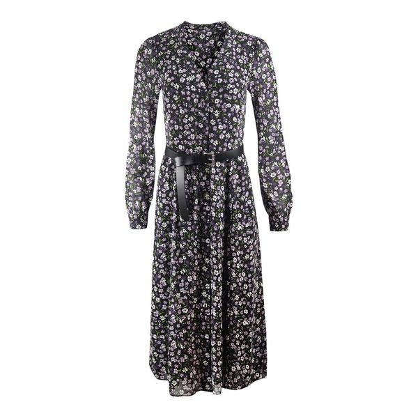 long sleeve midi shirt dress