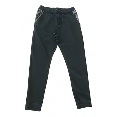 Pre-owned Fendi Trousers In Black
