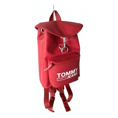 Pre-owned Tommy Hilfiger Red Backpack