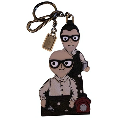 Pre-owned Dolce & Gabbana Multicolour Leather Bag Charms
