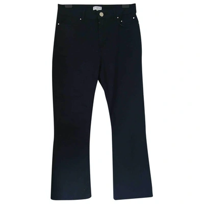 Pre-owned Claudie Pierlot Navy Cotton - Elasthane Jeans