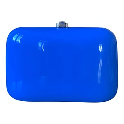 Pre-owned Rocio Clutch Bag In Blue
