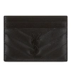 SAINT LAURENT Quilted Leather Card Holder