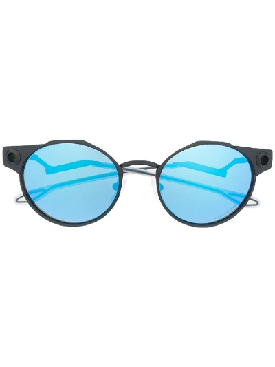 Shop Oakley Deadbolt Mirrored Sunglasses In Black