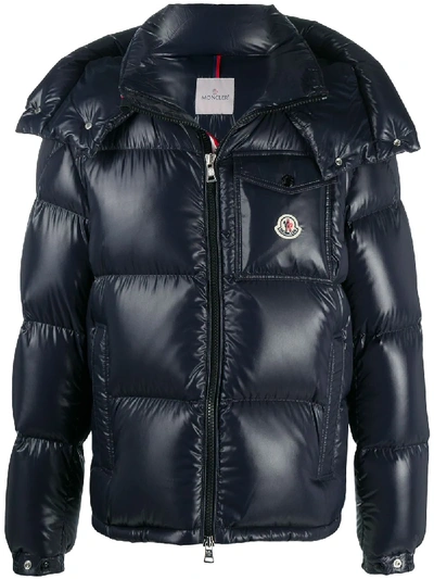 Shop Moncler Montbeliard Padded Jacket In Blue