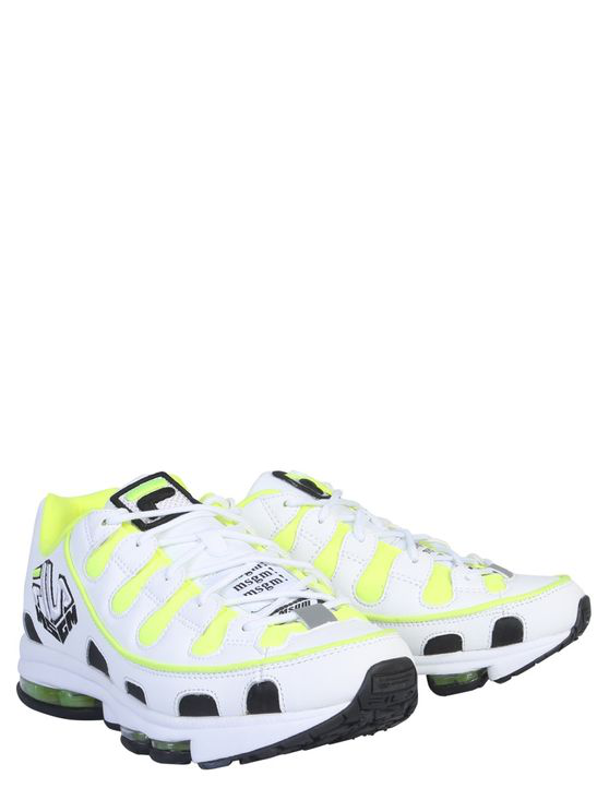 fila silva white reflective trainers
